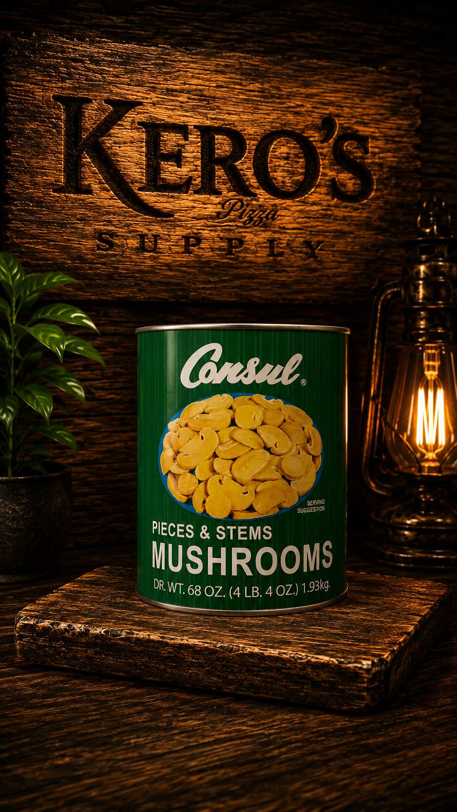 Champiñones Rebanados Consul (Lata 1.93 kg) - Imagen Vertical
